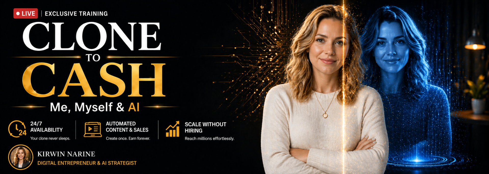 Clone to Cash: Me, Myself & AI — live training