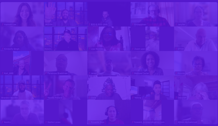 Members of the Prompt Atlas community on a recent live AI workshop call.