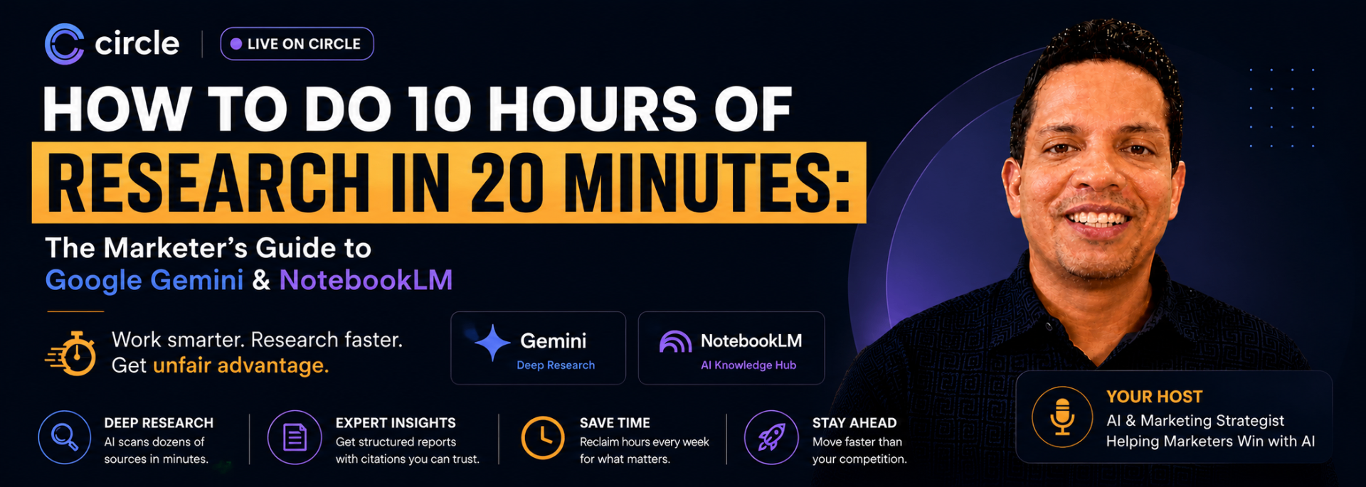10 hours of research in 20 minutes — live training
